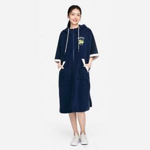 유니 집업 솔리드 판초 타월 네이비 (B5SUWPO241NAV)