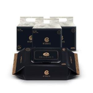 앙블랑 아기 물티슈 78평량 블랙 캡형 70매 4개입 x3 12팩