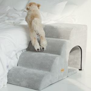 동굴형 강아지 계단 논슬립 방수 스텝 4단