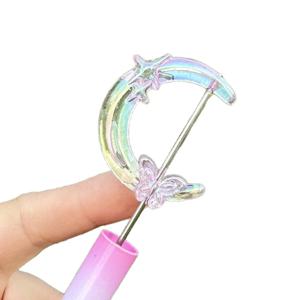 영롱 달 비즈  거꾸 빗꾸 볼꾸 볼펜 거울 빗 꾸미기 재료 만들기 키링 부자재 DIY