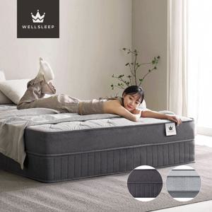 꿀잠 37cm 더블코어 본넬스프링 호텔 침대 투 매트리스 SS Q K