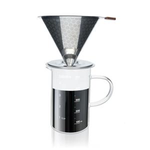 코코비아 스텐 커피 드리퍼+내열유리 커피 서버 핸드드립세트