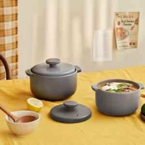 국산 무균열 무흡수 뚝배기 여주 도자기 브리에 뉴 레브팟 (16cm/18cm)