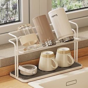 경사형 2단 텀블러 보온병 머그잔 컵 걸이 건조대