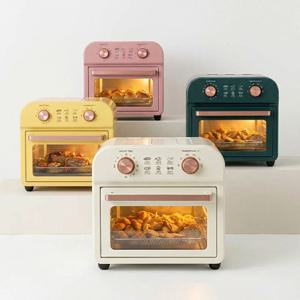 라이트 오븐형 에어프라이어 대용량 감성 키치 레트로 에어프라이기 바스켓 그릴 15리터