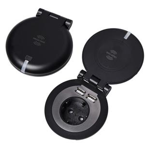 빌트인콘센트 유무선충전기 카페 테이블 사무실 회의실 독서실 아일랜드 BID-201W