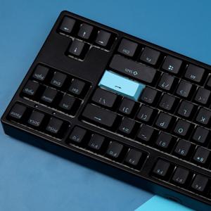 블랙블루 108키 체리 영문 PBT 이중사출 커스텀 포인트 조약돌 키캡