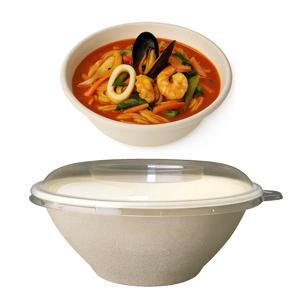 40온스 크라프트 원형볼 포장용기 짬뽕용기 1190ml 20세트