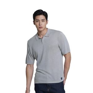 골피아 LX21SNT4M_UGY 남성 클래식 카라 반팔 니트 셔츠