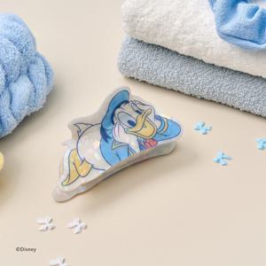 마린 도날드 덕 자개 집게핀 화이트