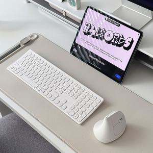 커브드 저소음 사무용 슬림 풀배열 유무선 블루투스 키보드 B605
