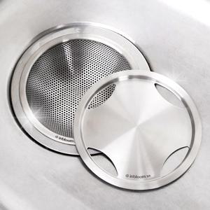 스텐 304 음식물 잘 내려가는 싱크대 스텐 배수구망+올 커버 세트