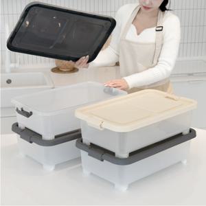 공간활용 침대 밑 수납 리빙박스 틈새 이불 옷 양말 장난감 정리함 다용도 정리 보관 수납함