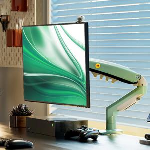 NB F80 싱글 모니터암 거치대 올리브 그린