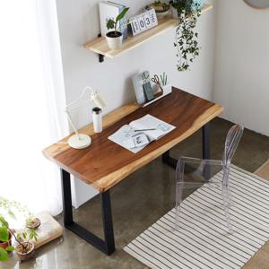 해찬솔 우드슬랩 몽키포드 통원목 책상 테이블 1400_w700 식탁테이블