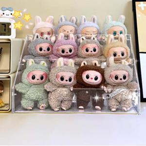 쓰러지지 않는 잘 보이는  모던 심플 아크릴 라부부 인형 키링 정리함 보관함수납함