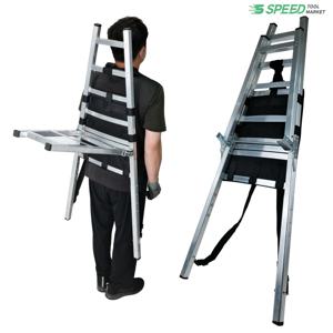 국산 알루미늄지게 접이식 산악 등산 만능 다용도 지게 하중 80kg