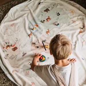 플레이매트 토이백 오리지날 실내용 장난감정리함 놀이방매트 레고정리 수납함 보관함