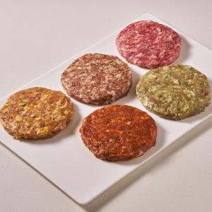 전주 한옥마을 하영이네 수제 떡갈비 (순한맛+매운맛+비트+카레+새싹보리)120gX5종세트