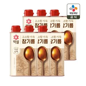 백설 고소함 가득 참기름 500ml x6개