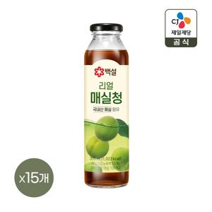 백설 리얼 매실청 310ml x15개