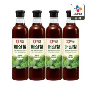 백설 매실청 1.025kg x4개