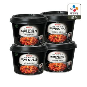 CJx흑백요리사 비비고 납작당면 떡볶이 175g x4개