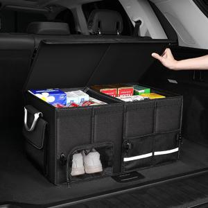 63L 접이식 차량용 트렁크정리함 방수 패브릭 손잡이 신발 수납함