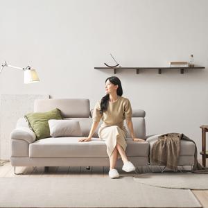 몽드 아쿠아패브릭 3인용 방수 기능성 쇼파+스툴포함 2colors