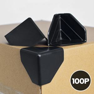 100개 택배 박스 모서리 보호캡 충격방지 파손주의 이사 상자 안전 코너 가드 커버 포장