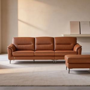 베니토 4인 전체 천연가죽 소파