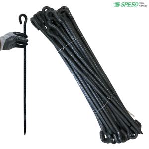 국산 고리 쇠말뚝 60cm 13mm 40개 단조팩 철근 말뚝 텐트팩 주차장 라인 화단 경계