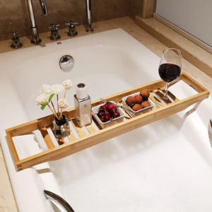 천연 대나무 반신욕 욕조트레이 거치대 기본형