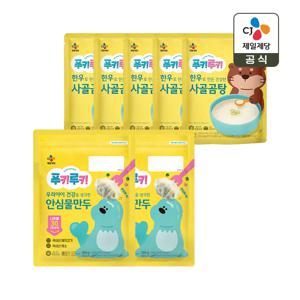 푸키루키 안심 물만두 504g x2개+한우 사골곰탕 300g 5입 x1개