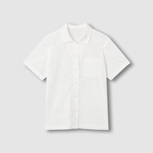 여 소프트 시어서커 반팔 파자마 셔츠 (3 sizes)(2 colors)