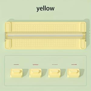 TEMU (다기능) 4in1 양방향 종이 커터, 수동 사무용 종이 커터 (칼날 4개 포함), 사무실, 학교, 가정에서 사용 가능. 충전 없이 수동으로 작동 가능