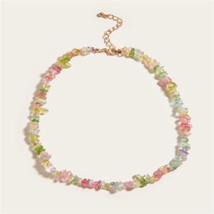 TEMU 여자 신부 결혼식 쇄골 사슬을 위한 Boho 작풍 구슬로 만드는 목걸이