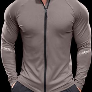 TEMU 남성용 초흡기 긴팔 재킷 - 속건성 경량 디자인, 집중적인 농구, 사이클링, 하이킹 및 모든 야외 활동에 적합
