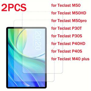 TEMU Teclast M50/M50HD/M50pro Pro 10.1''/P30T P30S P40HD M40plus 태블릿용 2개 세트 강화 유리 스크린 프로텍터 보호 필름 9H 경도 HD 클리어 필름