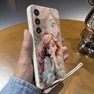 TEMU 삼성 S24 울트라/S23 플러스/S23/S22+/S21/S20 FE/NOTE20 울트라/10플러스용 핸드드론 디자인 폰 케이스 + TPU 핸드 스트랩