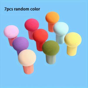 TEMU 조롱박 손잡이 스텐실 브러시 7종 세트 - 스크랩북킹, 카드 제작, 혼합 미디어 아트용 다목적 수묵 및 페인트 도포기 | DIY 공예용 습식 및 건식 사용 스펀지 브러시, 스텐실 브러시 세트, 스펀지 브러시 세트, 카드 제작용 스펀지 도포기, 조롱박 손잡이 스펀지 브러시 세트, 털 빠짐 없는 공예용 스펀지