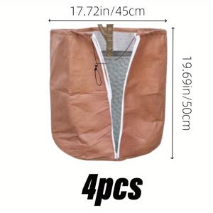 TEMU 1개/2개/4개 겨울 보호 가방, 화분 식물, 꽃, 야자수 등용 식물 보호 가방, 내구성 있고 설치가 쉬움