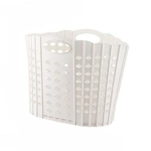 TEMU 손잡이가 있는 접이식 수납 바구니 - 욕실, 침실, 장난감 및 의류 보관용 통기성 플라스틱 세탁 바구니, 세탁물 바구니