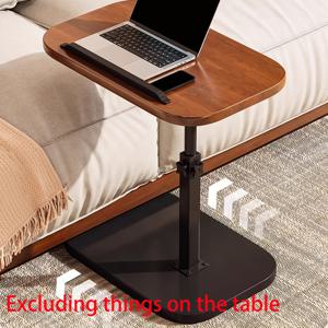 TEMU 높이 조절식 C형 소파 사이드 테이블 1개, 360° 회전 테이블 상판 및 휴대폰 수납 포함, 침대 옆 책상/사무용/소파에서 연속 시청/욕조 수납용, 안정적인 노트북 테이블, 소파 사이드 테이블, 거실 가정용, 이동식 티 테이블, 커피 테이블, 침실 기숙사용 회전형 침대 옆 탁자