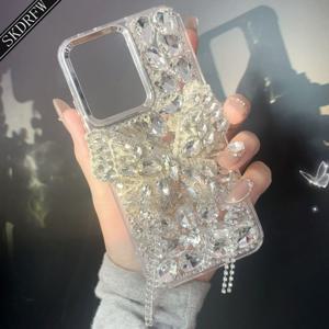 TEMU 휴대폰 케이스 - 인스 템페라멘트 럭셔리 라인스톤 입체적인 반짝이는 태슬 나비 삼성 S22 S22Plus S22Ultra S23 S23PLUS S23FE S23Ultra S24 S24Plus S24FE S24Ultra S25 S25Plus S25Ultra용 휴대폰 케이스