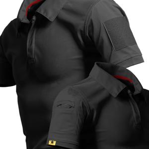 TEMU 남성 여름 폴로 셔츠, 아웃도어 레저용, 반팔, 슬림핏, 스탠드업 칼라 및 버튼 디자인, 추가 부착품 없음