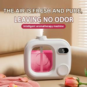 TEMU 스마트 아로마 디퓨저, 500mAh USB 충전식 배터리, 5단계 조절 타이머, 장시간 지속되는 홈 프래그런스, 무향 작동용 빈 병 - 사무실, 침실, 욕실 공기 청정에 이상적