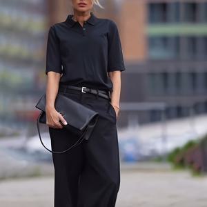 TEMU 엘리트의 우아한 와이드 레그 팬츠 - 벨트 없는 허리 & 빌트인 지퍼 클로저, 구조적 루즈핏 오버사이즈 정장 바지, 전문적, 정장 및 캐주얼 착용 (사무실, 결혼식, 일상) - 사계절 맞춤 정장