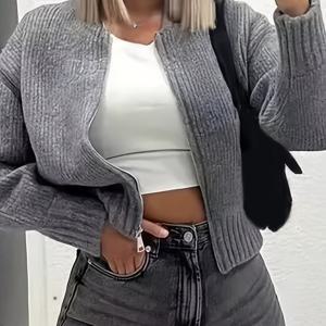 TEMU 여성용 가을/겨울용 숏 카디건