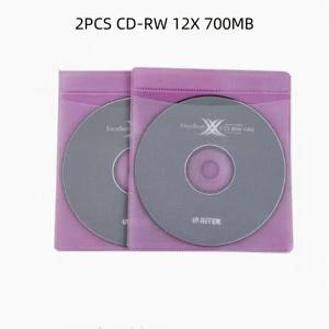 TEMU 2팩 CD-RW 재사용 가능 디스크 700MB 12X 속도 A급 - 음악, 데이터, 사진용, 컴퓨터 및 CD 레코더, 멀티미디어 저장, 전문가용, 신뢰성 높은 기록, 고속 성능, 표준 크기, 내구성 있는 미디어, 사무실 사용